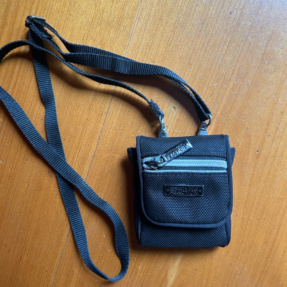 Kenneth Cole Reaction Black Vinyl Mini Bag